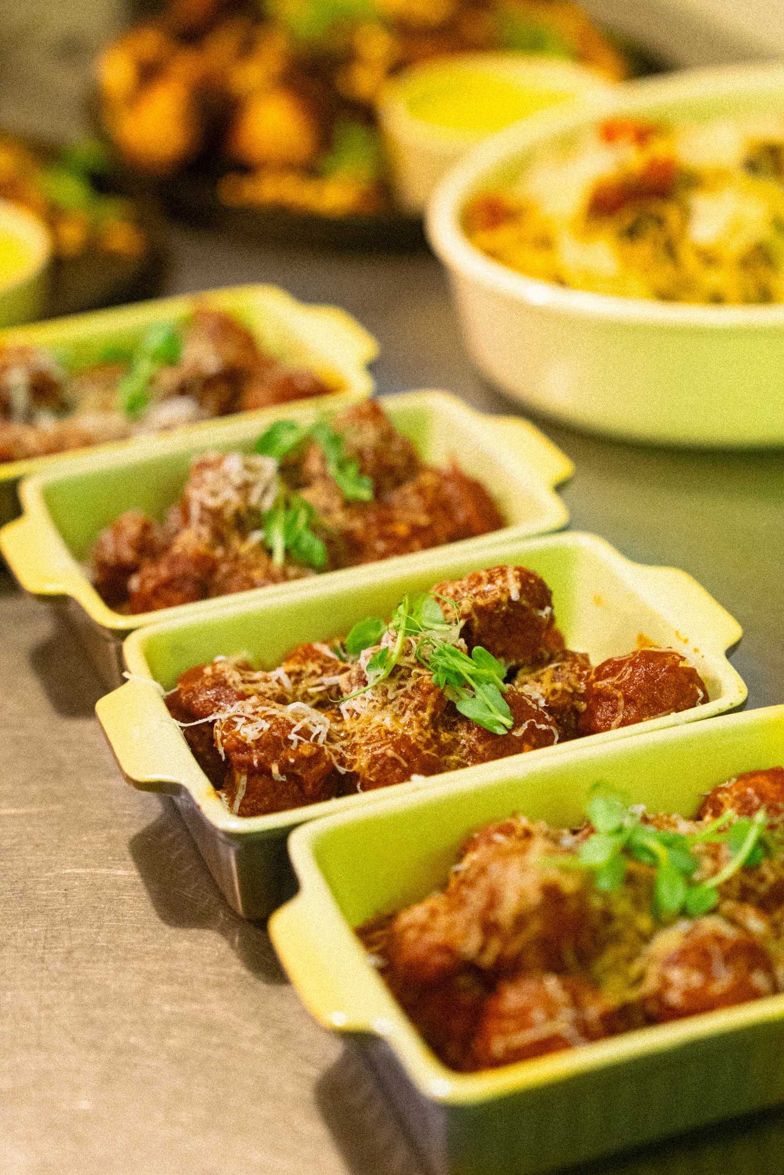 Catering dishes ready to serve