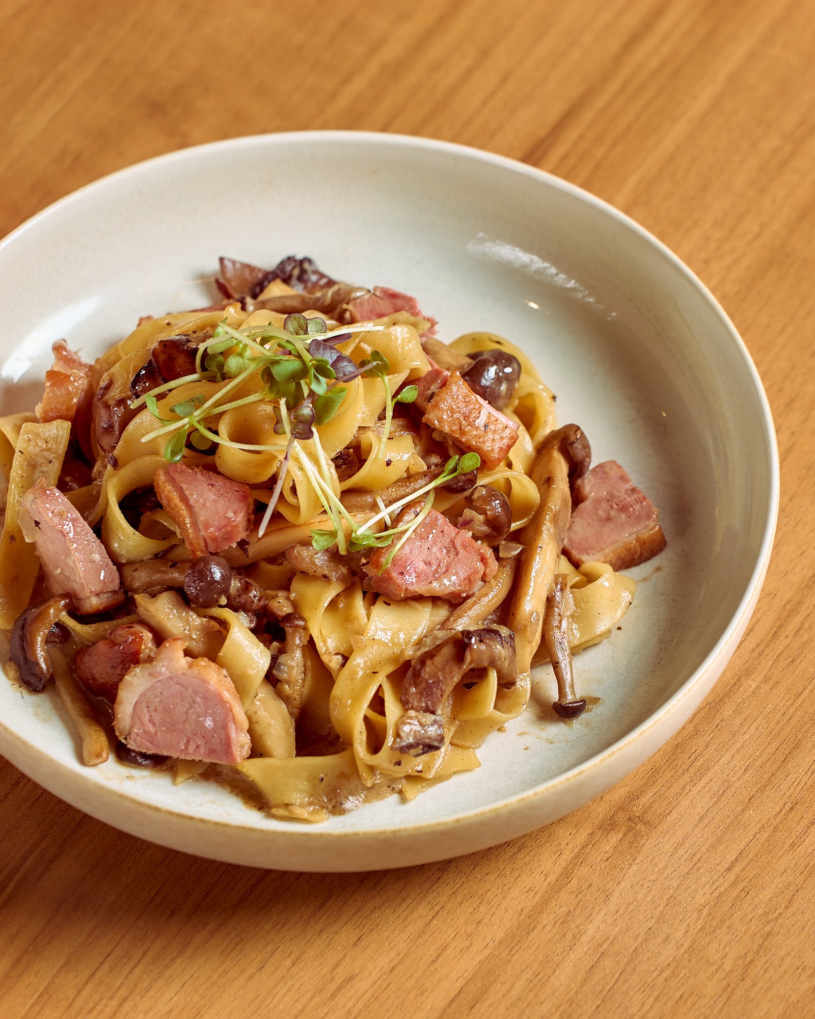 Bacon Mushroom Pasta